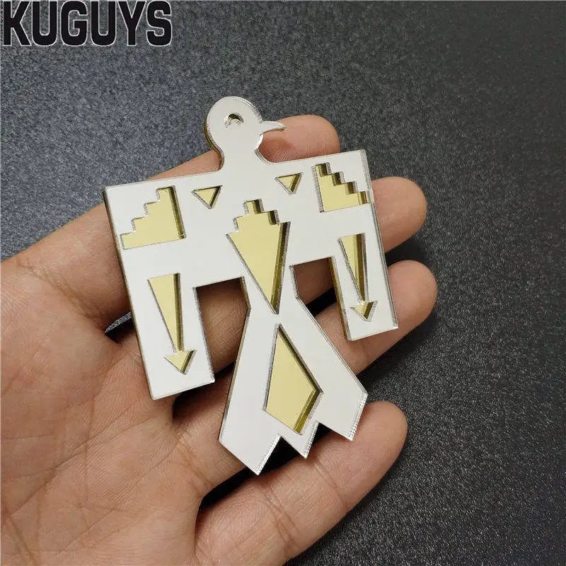 KUGUYS Fashion Acrylic Jewelry Mirror Large Bird Stud Earrings for Women HipHop Rock Earring