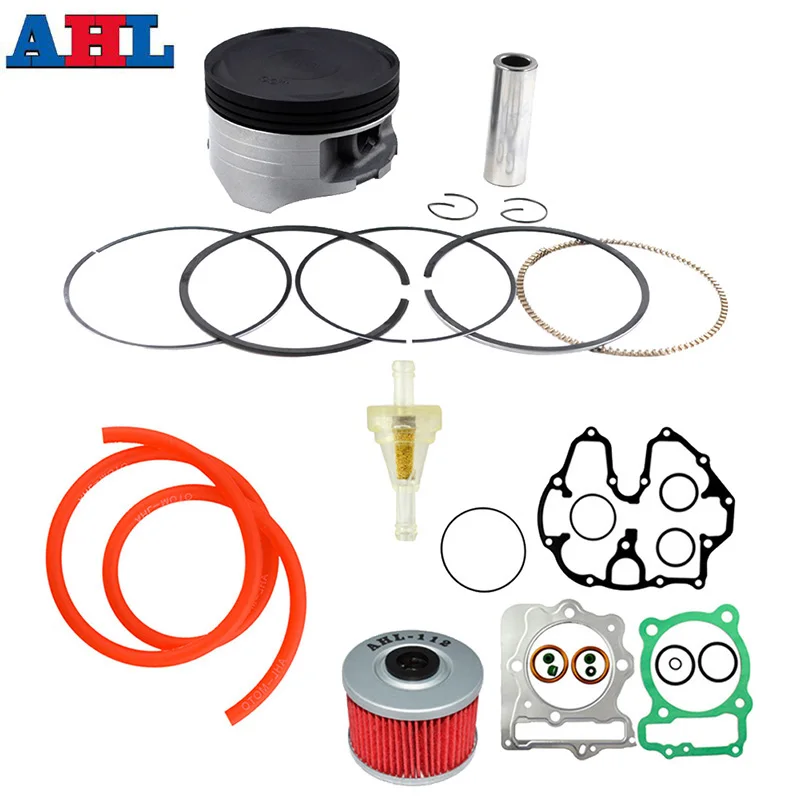 Motorcycle Engine Parts STD~+150 Size 85~86.5 Piston & Rings Gasket Oil Filter Kit For Honda XR400R 1996-2004 TRX400EX 1999-2007