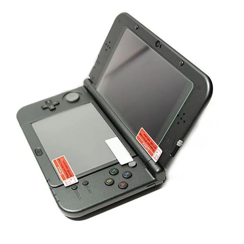 Top กระจกนิรภัยสำหรับ Nintendo New 3DS XL/LL 3DSXL/DSLL หน้าจอ LCD Protector ด้านล่าง PET ฟิล์มปกป้องป้องกันเต็มพื้นที่ guard