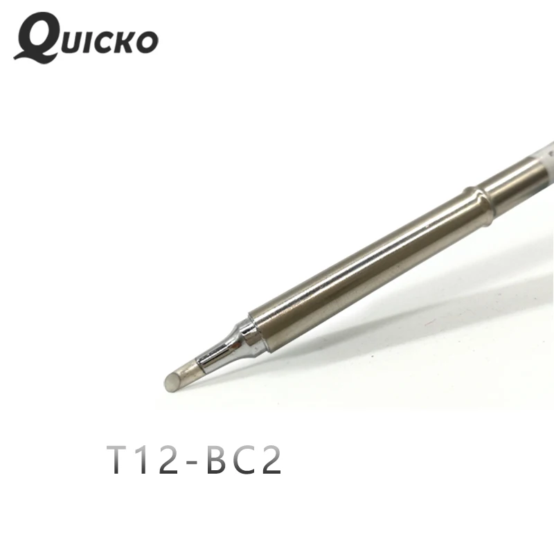 QUICKO T12-BC2 narzędzia spawalnicze groty lutownicze głowice spawalnicze 70W dla FX9501 T12 uchwyt 7s cyna topiona
