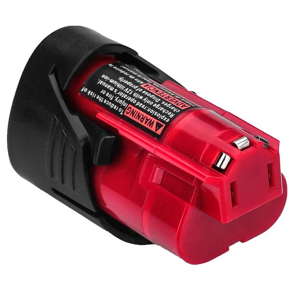 M12 12V 2000MAh Li-ion Dụng Cụ Điện Pin Cho Milwaukee 48-11-2401 48-11-2402 48-11-2411 M12 2331 2332 2333
