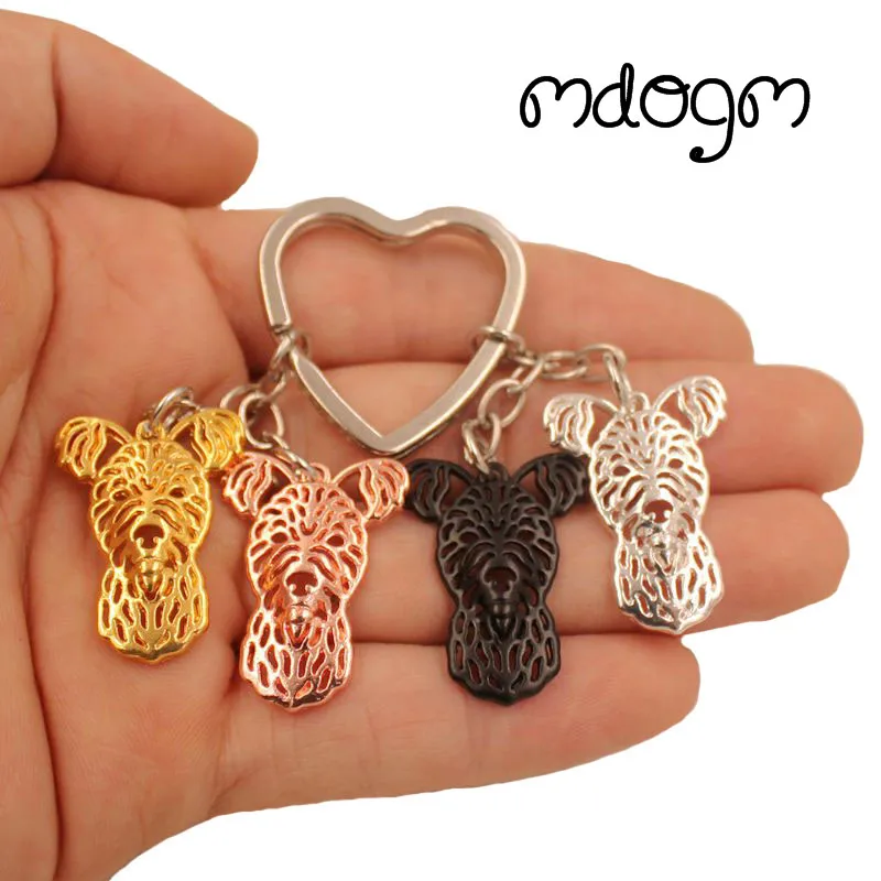 Cute Fashion Pumi  Dog Animal Cute Gold Silver Plated Keychain For Bag Car Women Men Girls Boys Love Jewelry K105