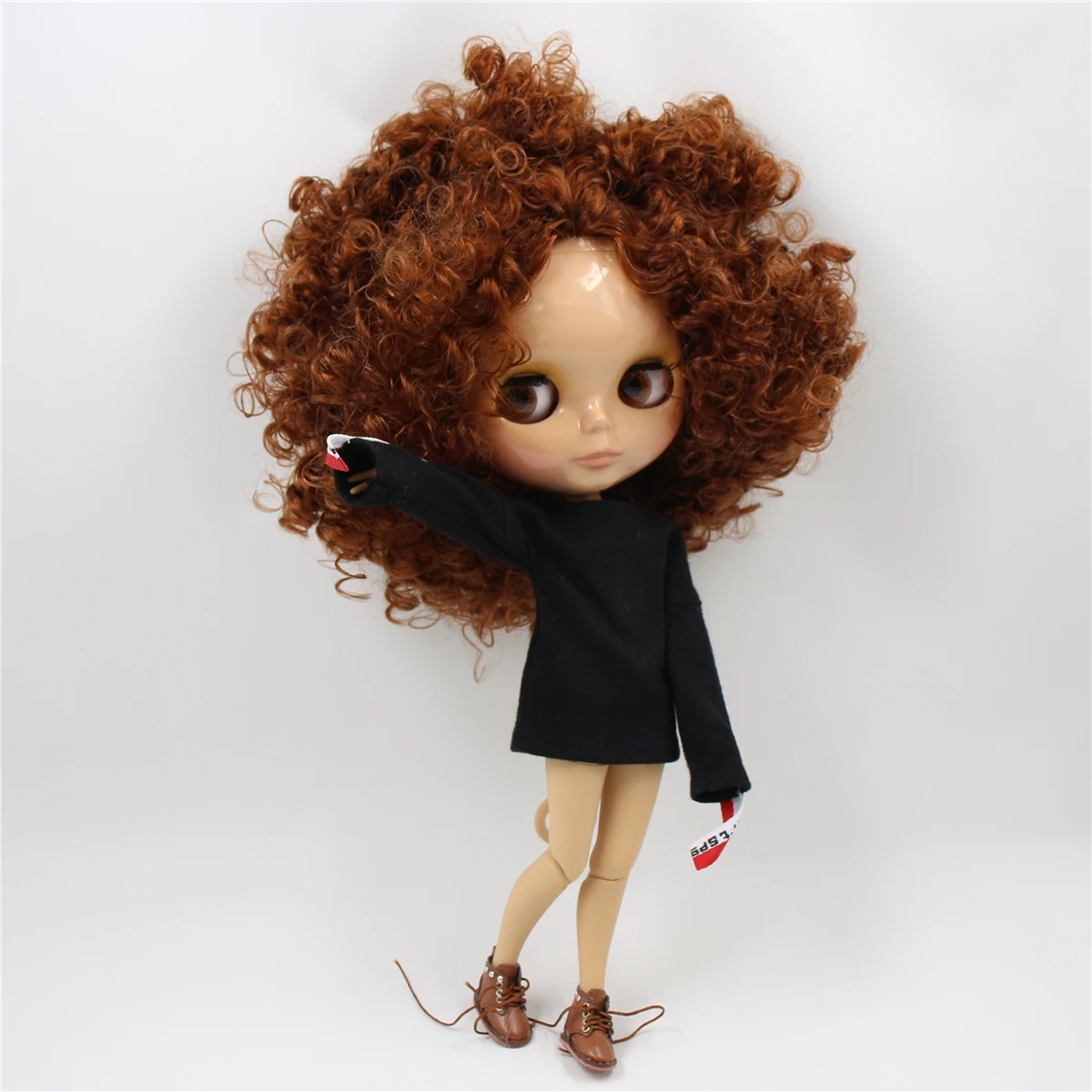 ICY DBS Blyth doll 1/6 bjd brown curly hair afro hair joint body 30cm toy girls gift anime girls gift