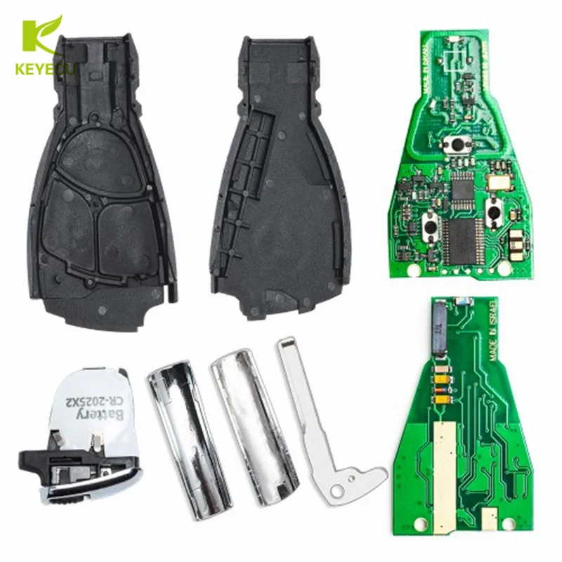 KEYECU Replacement New Smart Remote Key Fob 3 Button 315/433MHz With NEC Chip for Mercedes-Benz C E S CLASS IYZ3312 Before 2014