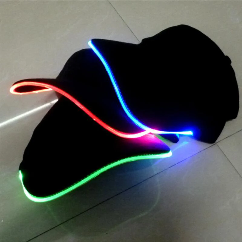 LED Headlamp Baseball Cap Travel Night Safe and Convenient Hat With LED Head Light Flashlight For Bicycle Night Fishing Running