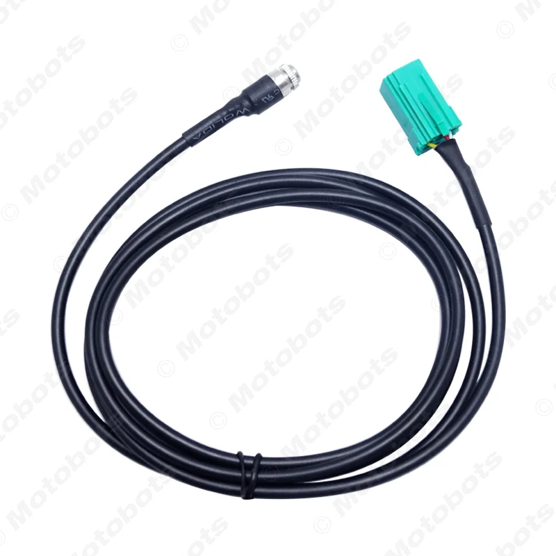 Feeldo 1 peça novo adaptador de cabo aux de 150cm mini cabo jack iso 3.5mm para renault oem rádio cd player cabo de fio