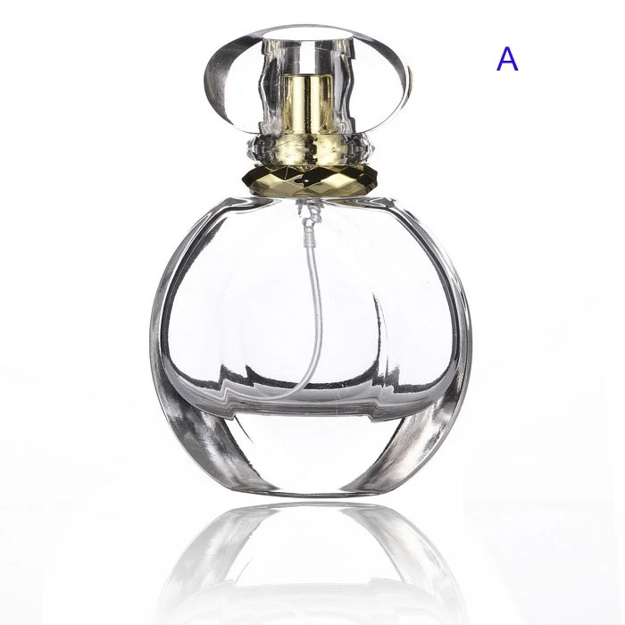 Fashion New Style 50ML Clear Glass Perfume Spray Bottle High Quality Empty Essential Oils Case For Lady 30pcs/lot