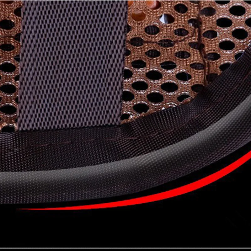 Car Seat Waist Cushion Office Chair Massage Back Lumbar Support Mesh Cushion Pad Black Mesh Back Lumbar Cushion for Car Driver
