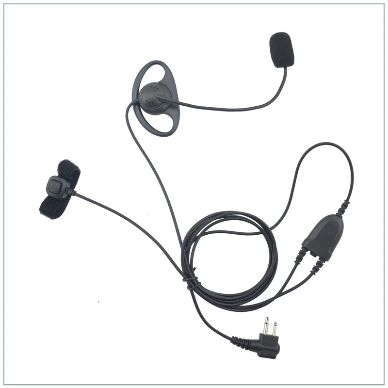 

M Plug D Ring Pilot/ Motorcyle Handsfree with finger PTT for Motorola CP200 CT450 P040 GP68,Hytera TC-500, PX-508,Kirisun S780