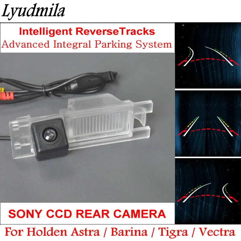 

LYUDMILA FOR Holden Astra / Barina / Tigra / Vectra / Dynamic trajectory Moving Guide Lines HD CCD Car Parking Rear view Camera