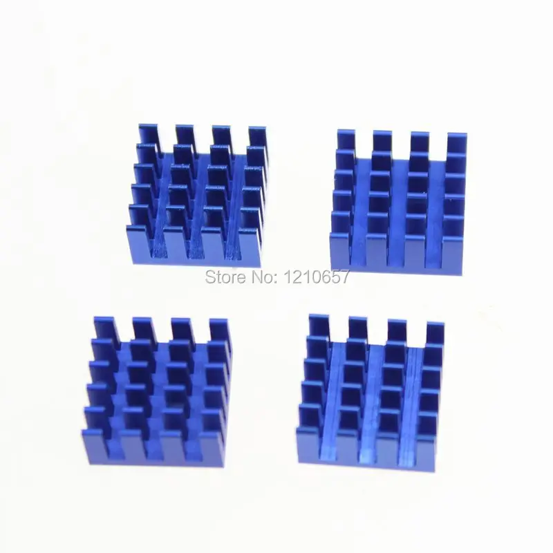 

400Pieces lot Blue15 x 15 x 8mm Aluminum Heat sink Computer Ram Memory Heatsink Cooler DDR IC VGA