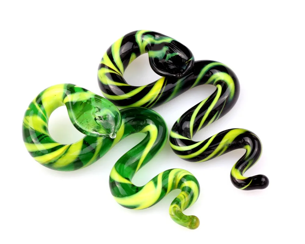 Qianbei Wholesale 6pcs Handmade Murano Lampwork Glass Mix Color Snake Pendant Fit Necklace Hot Jewelry Gift