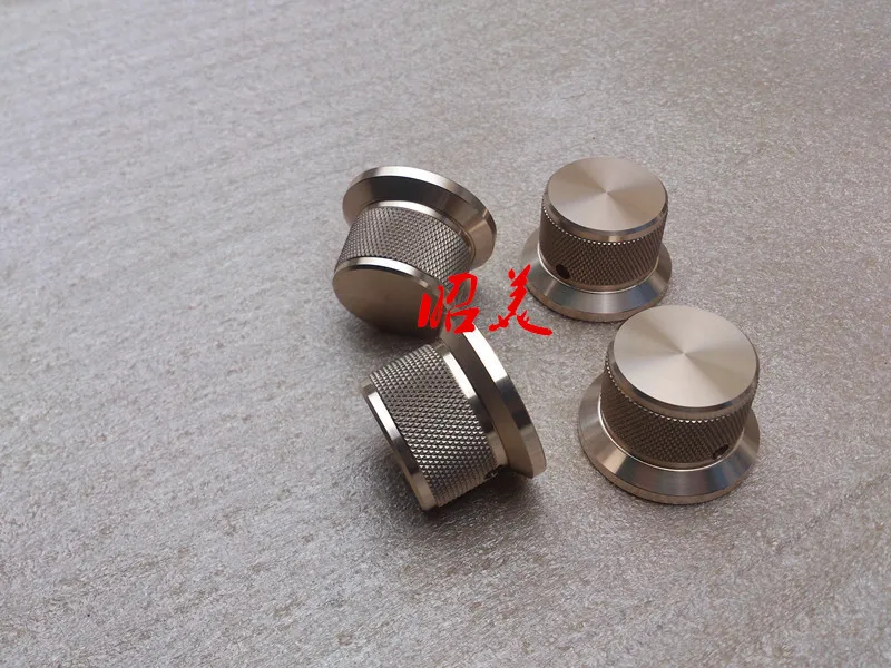 

Diameter 38mm,Shank Diameter 30mm,High 25mm All Aluminum Alloy Solid Volume Knob Audio Power Amplifier Potentiometer Knob