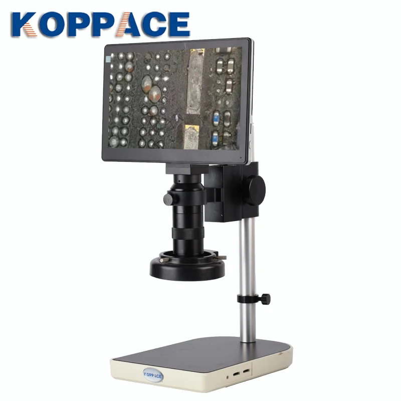 KOPPACE 100X Mobile Phone Maintenance Microscope 2 Million Pixel HDMI HD Camera 9 inch display Industrial Microscope