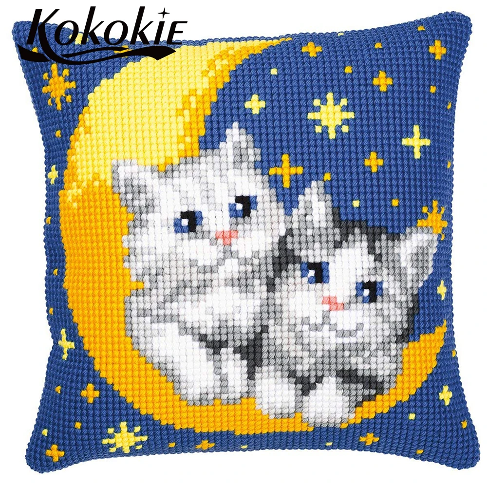 

Вышивка, пряжа, наборы для рукоделия, животные, кошки, подушка, коврик, мультяшный пледы, наволочка, чехол, аксессуары для вышивки крестиком, комплекты подушек