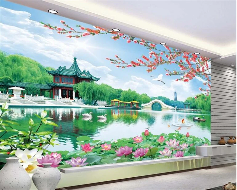 

beibehang Custom Beauty Decorative Paintings Fashion Wallpaper Individual Landscape Paintings TV Wall wallpaper for walls 3 d