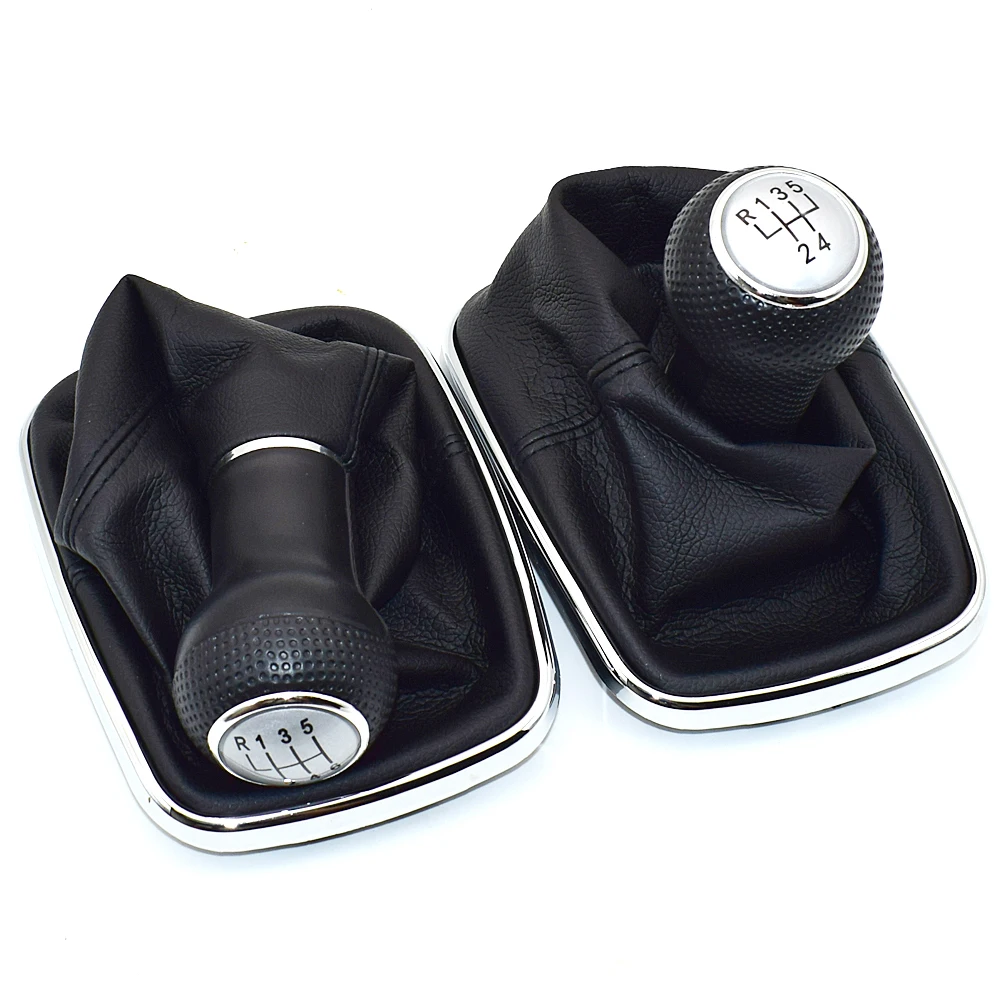 23mm For Volkswagen VW Golf 4 IV MK4 GTI R32 Bora Jetta 5 Speed Black Frame Gear Shift Knob Lever Gaiter Boot 1999-2004