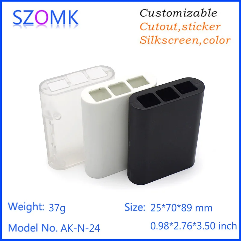 SZOMK Plastic enclosure for electronics case (1Pcs) 25*70*89mm instrument enclosure Raspberry Pi diy pcb enclosure project box