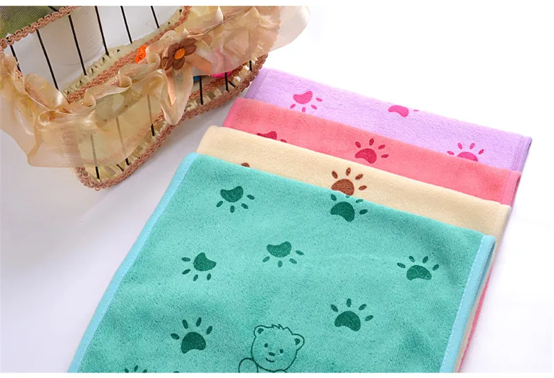 Hot!!!  New Arrival Comfortable Nano microfiber  Baby Face Towels Children Towels Cartoon Hair Towels  50x25cm