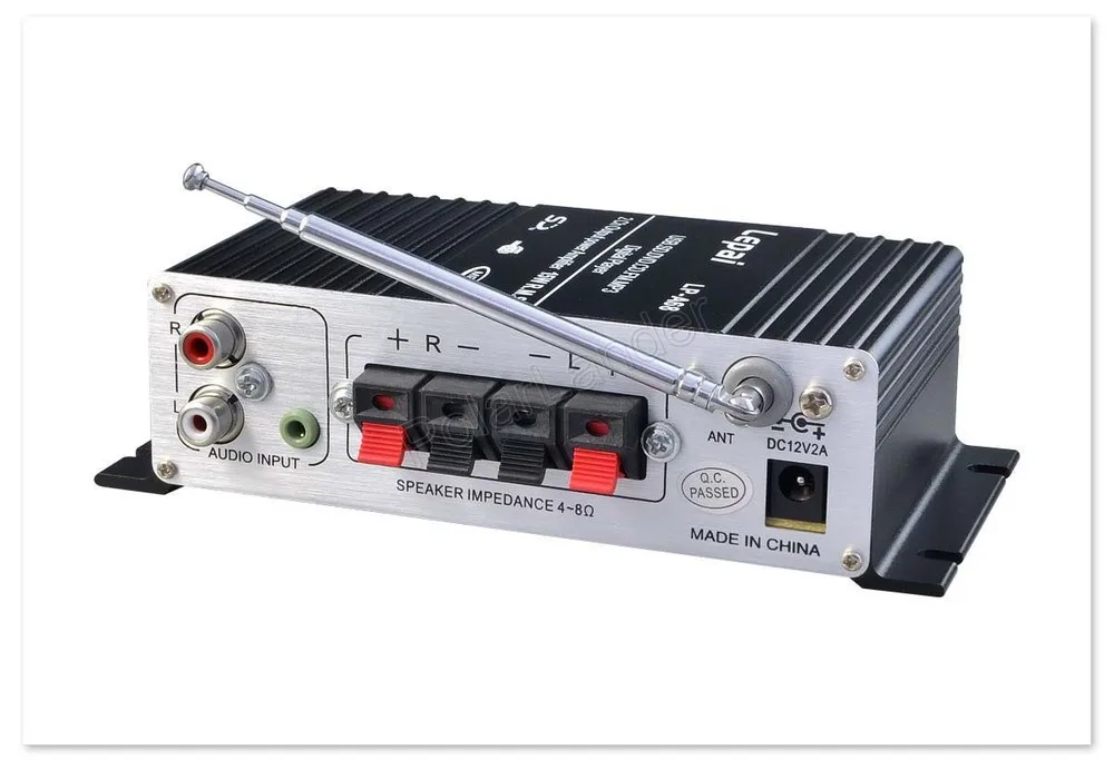 LP-A68 Car Amplifier 12V HiFi USB SD FM radio/MP3 player stereo audio digital amplifier HI-FI Stereo Audio Amplifier