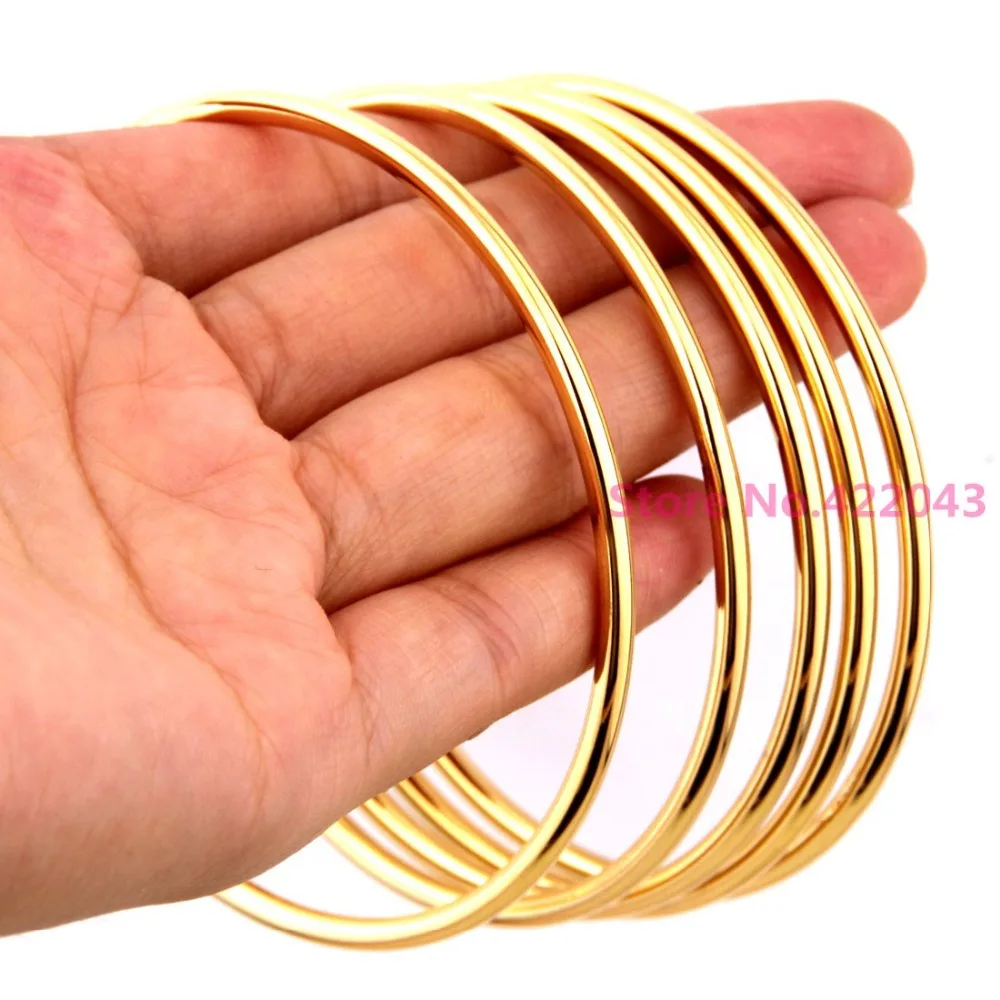 High quality Silver Or  Gold  color Jewelry 316L Stainless Steel Luxury Brand Stylish Round Womens 5pcs/Set Bangle Bracelet