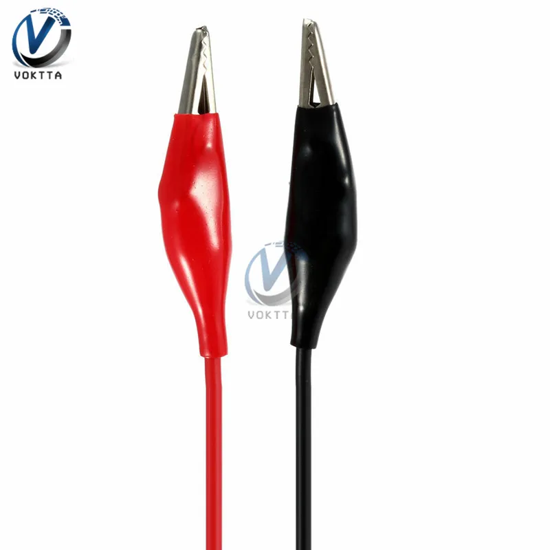 Oscilloscope BNC Male Plug to Dual Alligator Clip Oscilloscope Test Probe Lead Cable 1m 500V 5A for Electrical Working