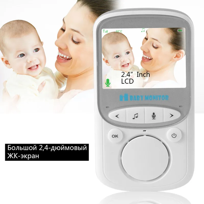 Bezprzewodowy LCD Audio wideo niania elektroniczna Baby Monitor VB605 niania muzyki domofon Walkie Talkie opiekunka do dziecka IR 24h przenośne