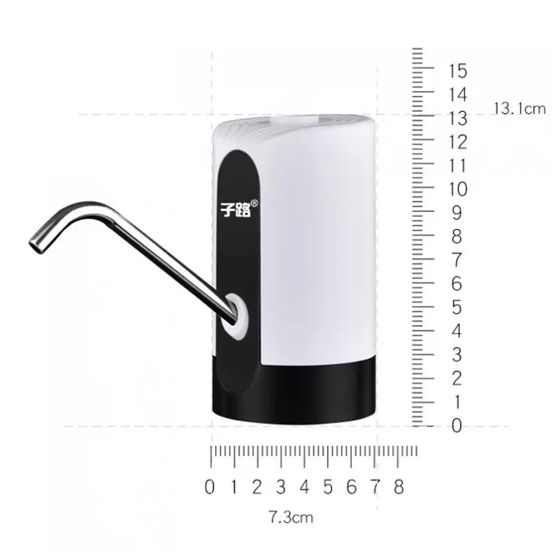 Portable Mini Touch-tone Wireless Rechargeable Electric Dispenser Water Pump with USB Cable for 4.5L - 18.9L Barrelled Water