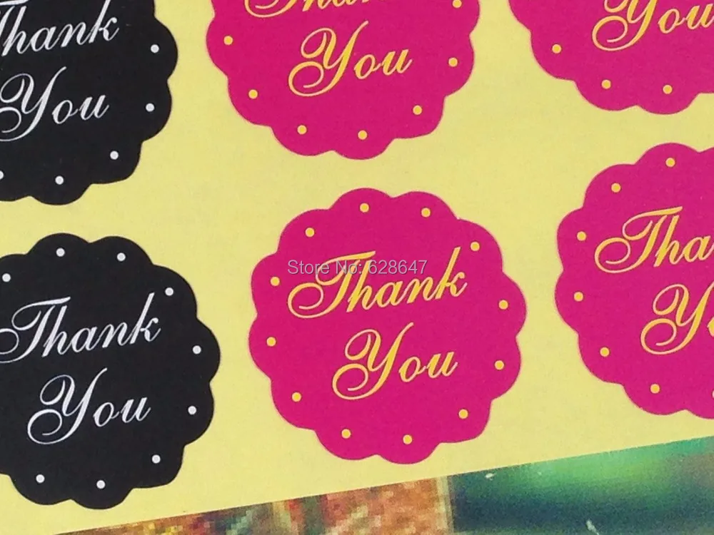 sticker label self-adhesive label Thank You  kraft label sticker thank you  Heart Shape   For DIY Hand Made Gift /Cake /Candy