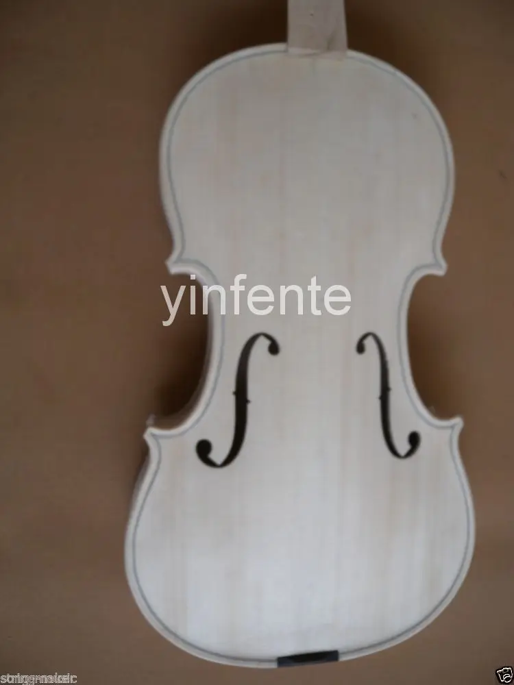one 4/4 unfinished White Violin Spruce Top & Maple wood Back High quality