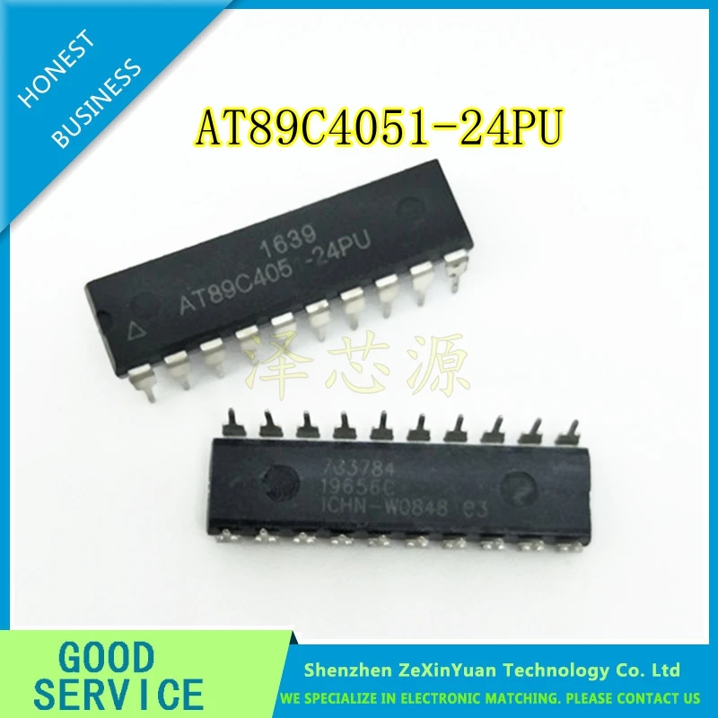 

10PCS/LOT AT89C4051-24PU AT89C4051-24 AT89C4051 DIP-20 8 BIT MICROCONTROLLER NEW