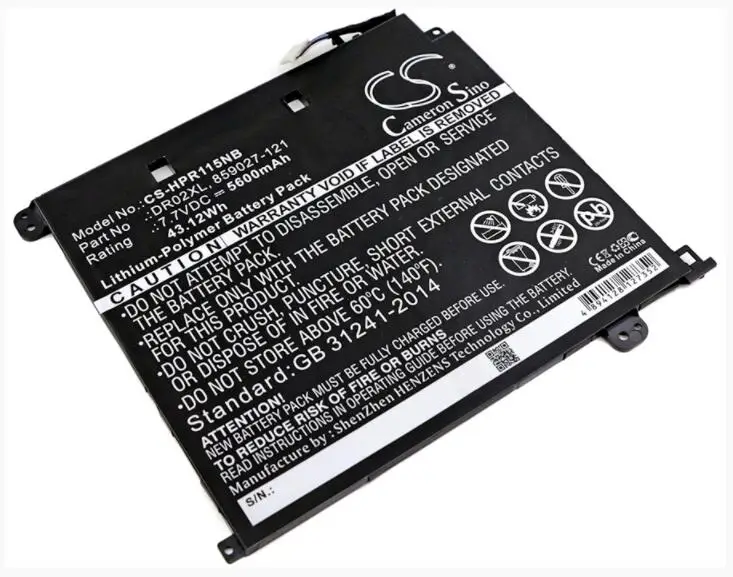 Cameron Sino 5600mAh battery for HP Chromebook 11 G5 11-V 11-V011DX 859027-121 859357-855 DR02XL HSTNN-IB7M