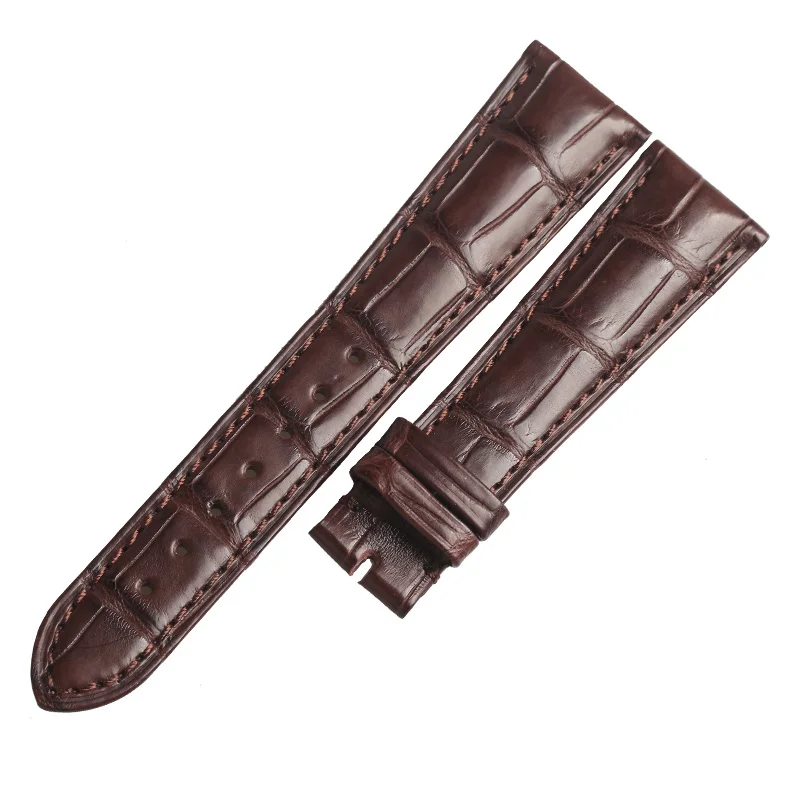 WENTULA watchbands for  ZENITH ELITE 691 /681/685 alligator skin /crocodile grain watch band  man