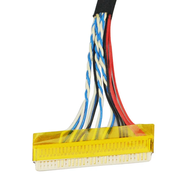 Cable LVDS FIX-D8 de 26cm, 30 Pines, 1 canal, 8 bits, para placa controladora de 18,5 pulgadas, 1366x768, Panel LCD de 8 bits, 18,5 ", M185XW01