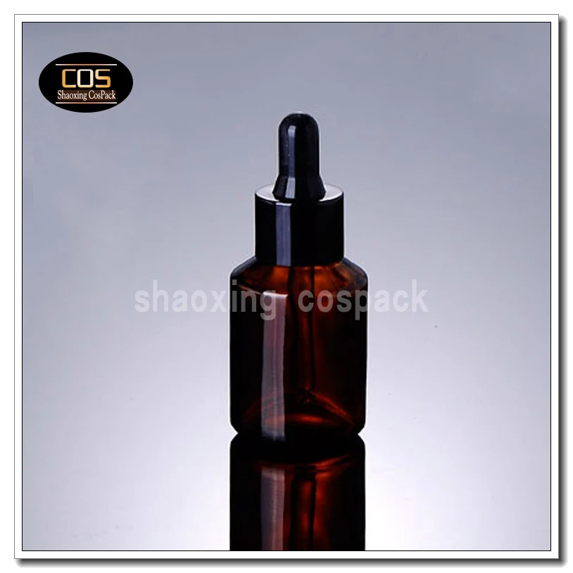 

100pcs 30ml brown glass dropper bottles for essential oils ,1oz empty dark amber glass e-liquid bottle with dropper supplier