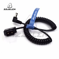 Power Tap D-Tap Male to Right Angle DC 5.5x2.5mm 12V Cable for DSLR Rig Power V-Mount Anton Battery