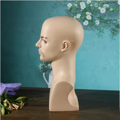 Free Shipping!! Fashion Style Men Mannequin Head Model Male Head Manikin Professional Manufacturer In China