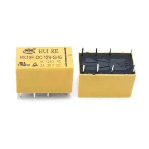 10 x High Quality 12V Relay HK19F-DC12V-SHG 1A 125VAC 2A 30VDC for HUIKE Relay