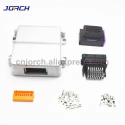 1 kits set 24 pin way waterproof aluminum single hole cng automotive toyota motorcycleecu for sale with matching connector