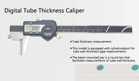 0-150mm Tube Thickness Digital Vernier Caliper High-Accuracy Digital Micrometer Caliper IP54 Waterproof