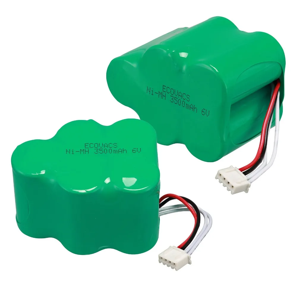 2Pcs Real Capacity 6V 3.5Ah Vacuum cleaner battery for ECOVACS deebot D650 D660 D680 D710 D720 D730 D760 LP43SC3300PS Wholesale