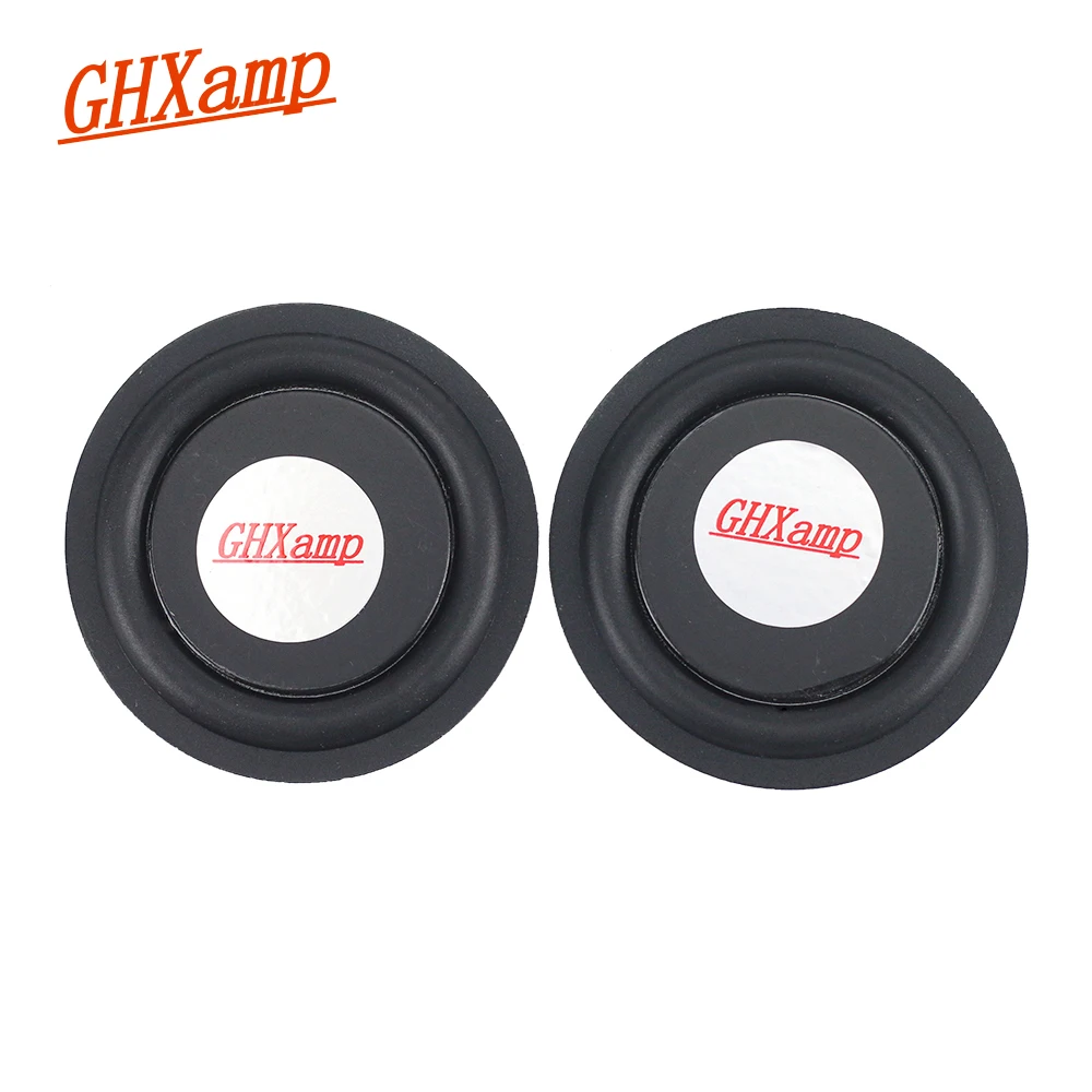 GHXAMP 2PC 52MM Rubber Bass Vibration Plate Diaphragm Low Frequency BASS Radiator For Auxiliary Subwoofer Speaker DIY