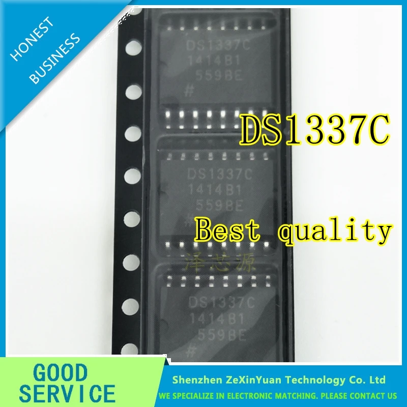 

10PCS/LOT DS1337 DS1337C SOP-16 NEW Analog comparator Real time clock chip