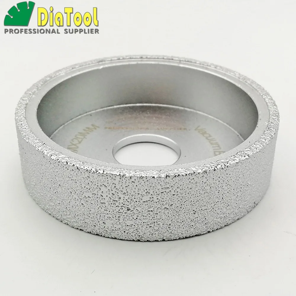 DIATOOL Dia75mmX20mm Vacuum Brazed Diamond Flat Grinding Wheel/ Profile Wheel For Stone Artificial Stone Ceremics Concrete