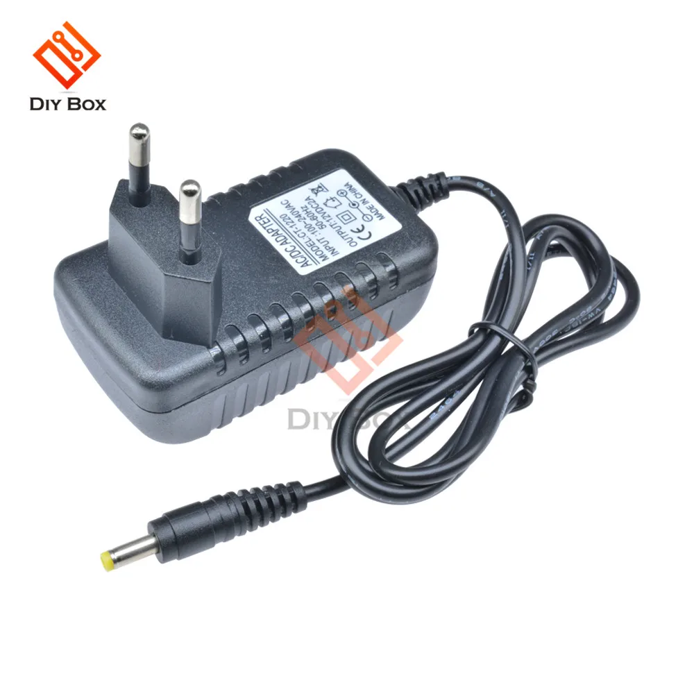 EU Plug Power Adapter Supply Converter AC 100-240V to DC 12V 2A LED Light 50-60Hz CT-1220