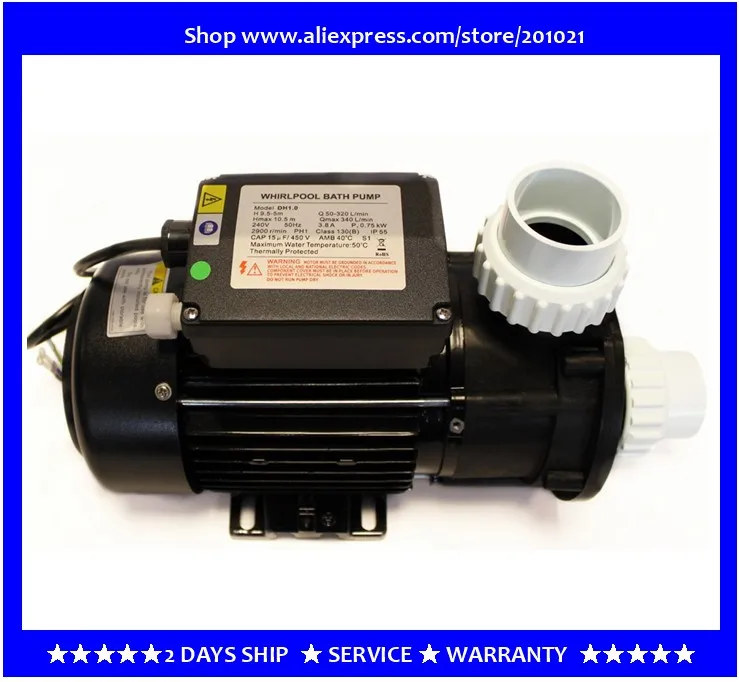 

LX DH1.0 Pool Pump with air button Switch China SPA Maintenance Supplies LX WHIRLPOOL BATH PUMP Model DH1.0