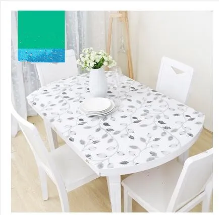 Soft Glass PVC Tablecloth Waterproof Party Home Kitchen Dining Room Placemat Pad Thickness 1.0mm Home Decoration Toalha De Mesa