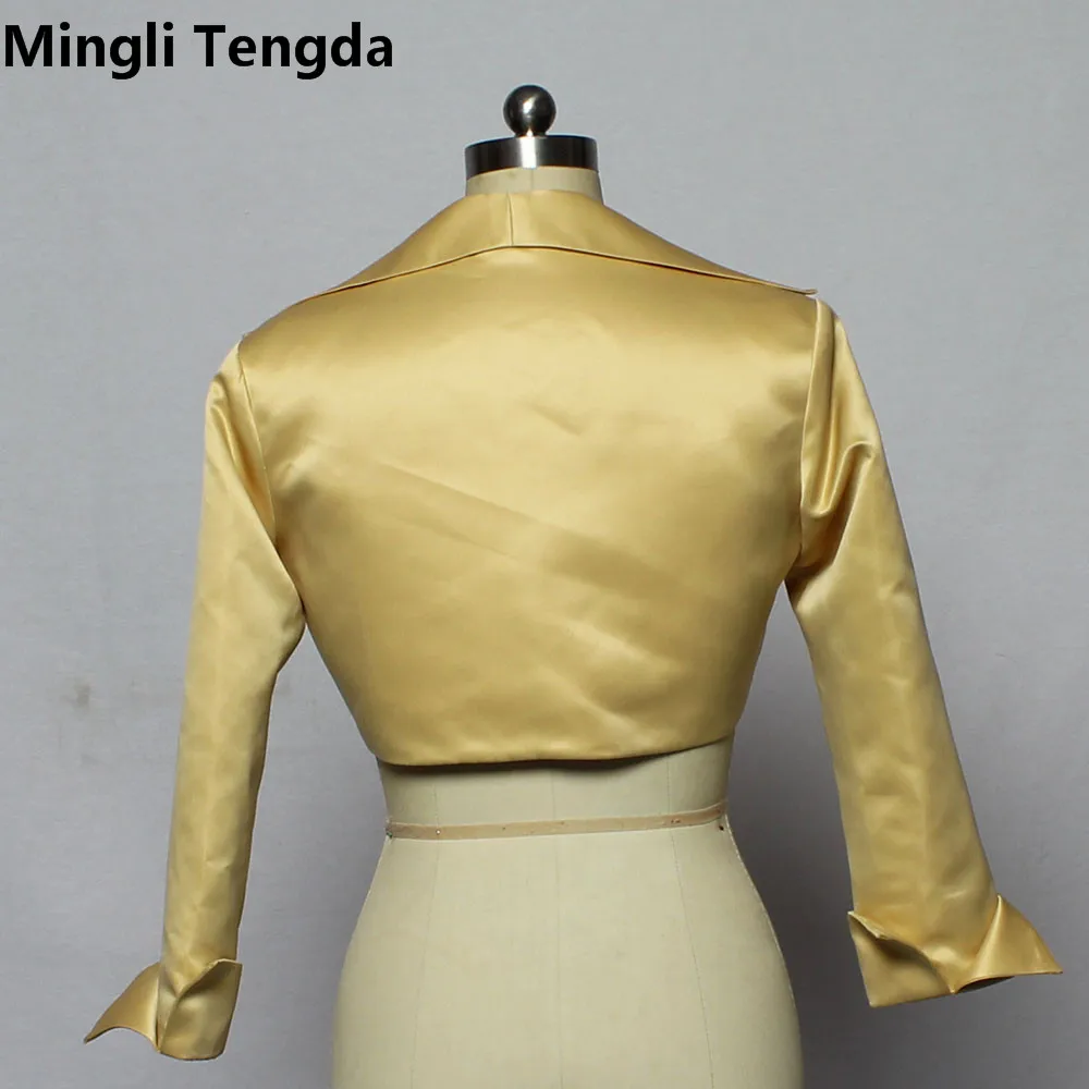 Mingli Tengda-Chaqueta de boda con manchas doradas, chal de novia, gorra, Bolero nupcial, envoltura de Bolero, abrigo de boda, capa de manga larga para mujer