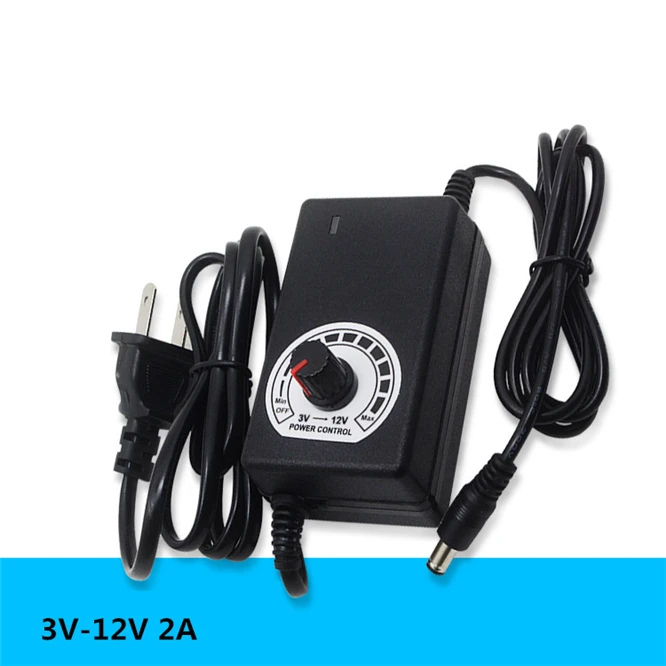 50 PCS/LOT Universal power adapter Adjustable AC 100V-240V to DC 3V-12V Multiple protection features Regulated supply adatpor 2A