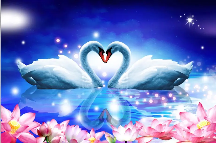 

love Wild goose The wooden puzzle 1000 pieces ersion jigsaw puzzle white card adult children's educational toys